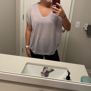 Flowy light gray size small shirt urban outfitters